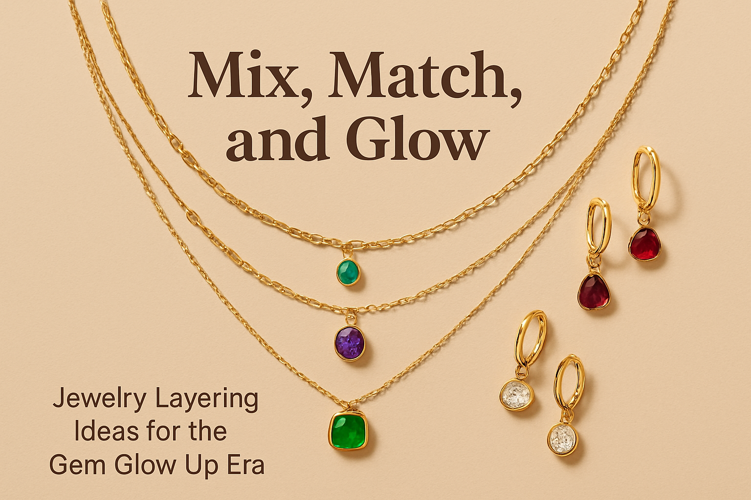 Jewelry Layering Guide | Mix, Match & Glow with Gem Glow Up