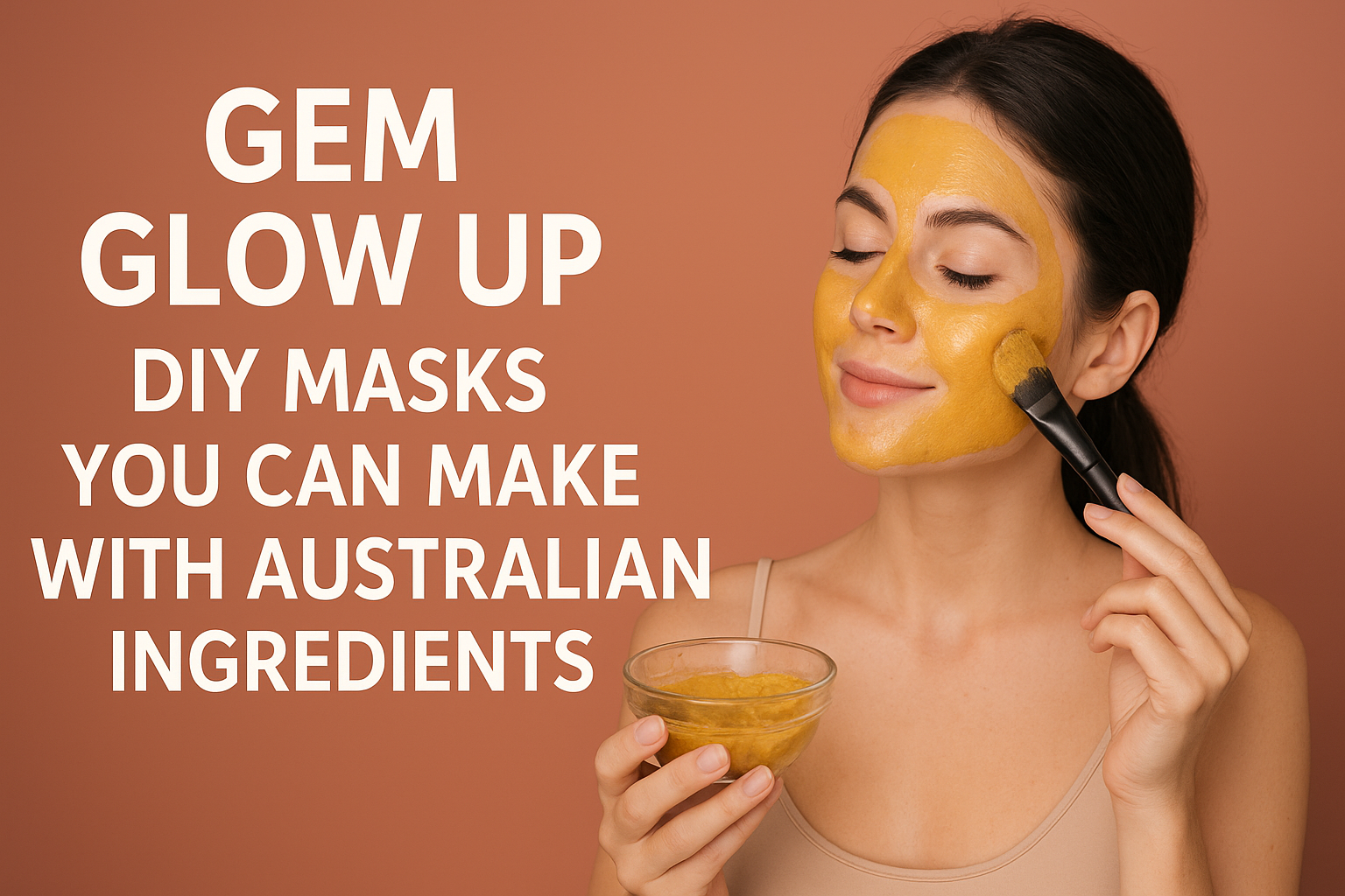 Gem Glow Up DIY Masks with Natural Australian Ingredients