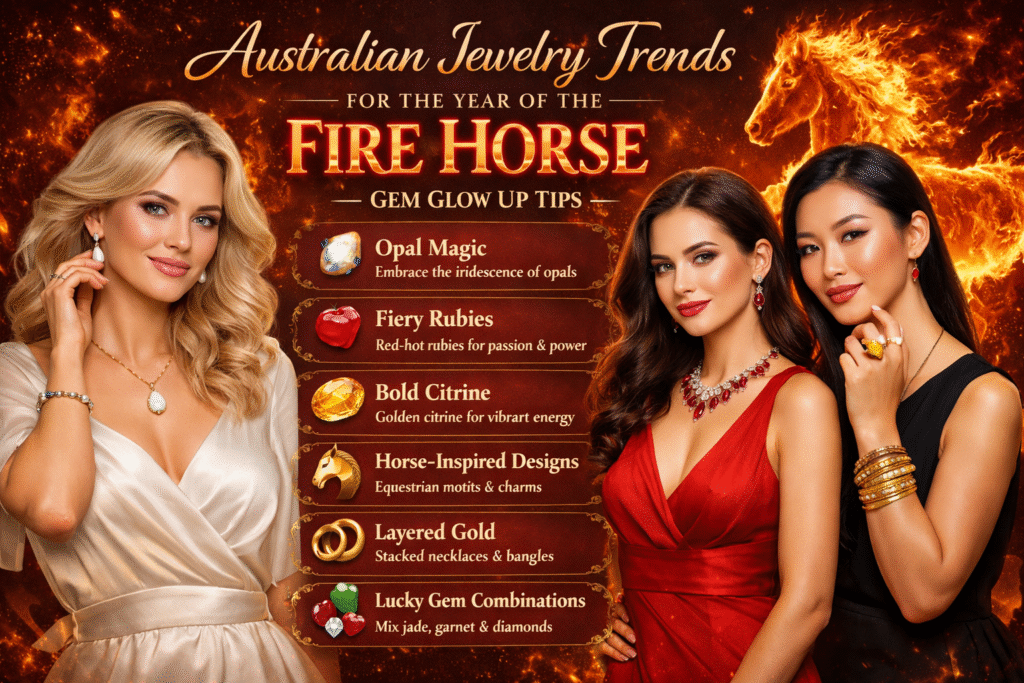 Australian Jewelry Trends: Fire Horse Gem Glow Up