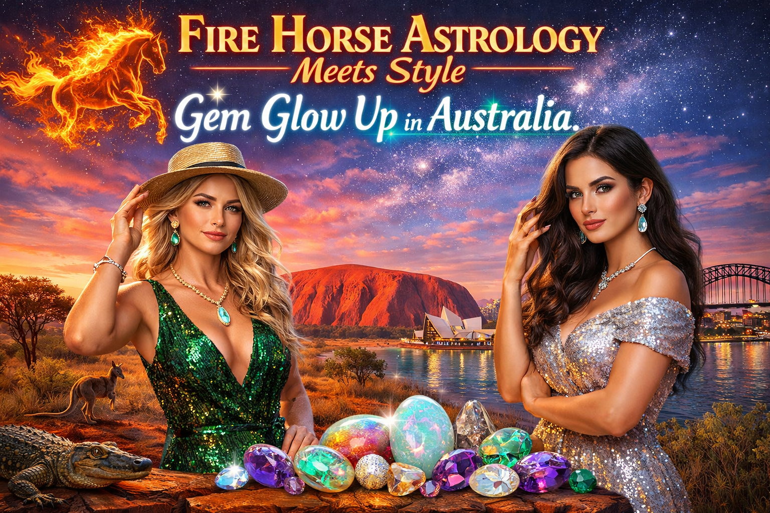 Fire Horse Gem Glow Up in Australia | Astrology Style