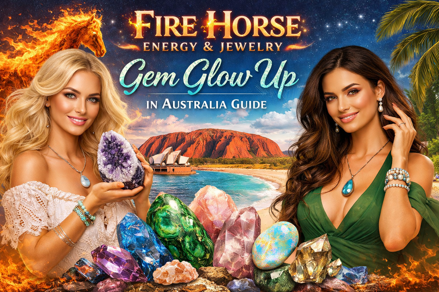 Fire Horse Energy Jewelry | Gem Glow Up Australia