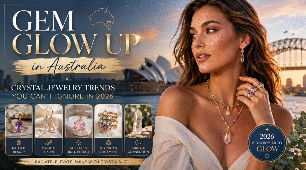 Gem Glow Up Australia: Crystal Jewelry Trends 2026