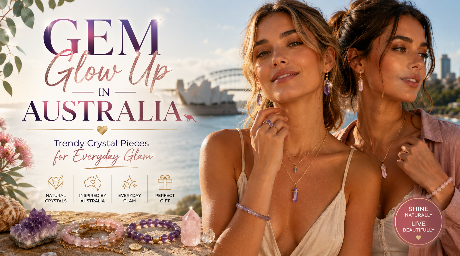 Gem Glow Up Australia | Trendy Crystal Everyday Glam