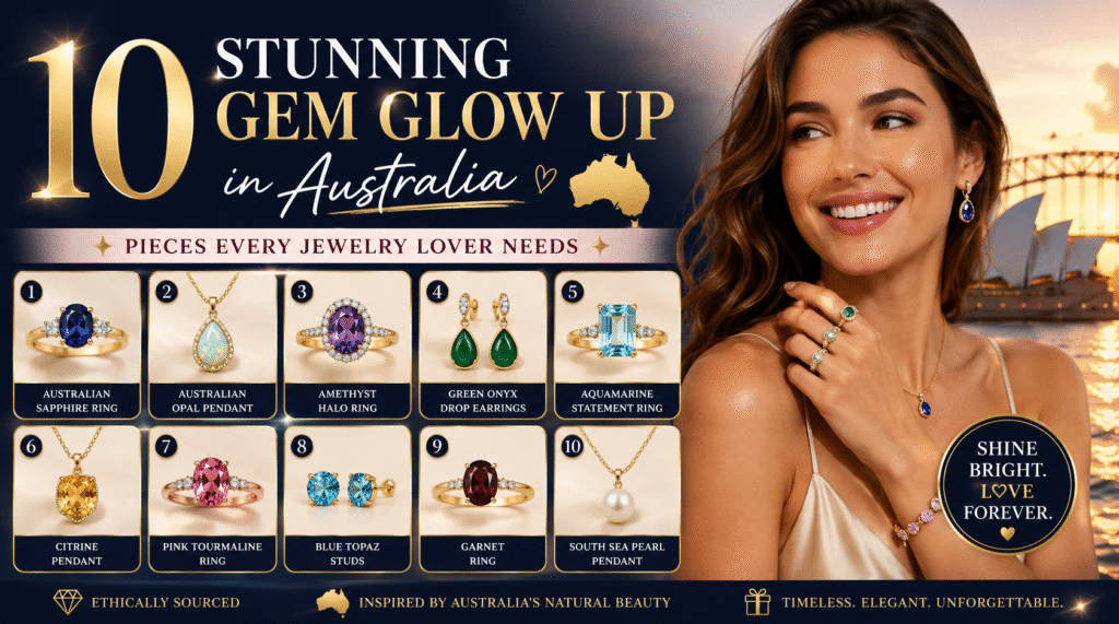 10 Stunning Gem Glow Up Australia Jewelry Must-Haves