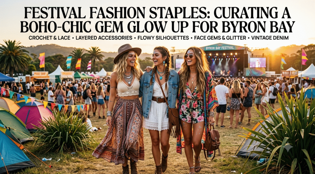 Boho Festival Staples: Byron Bay Gem Glow Up Australia