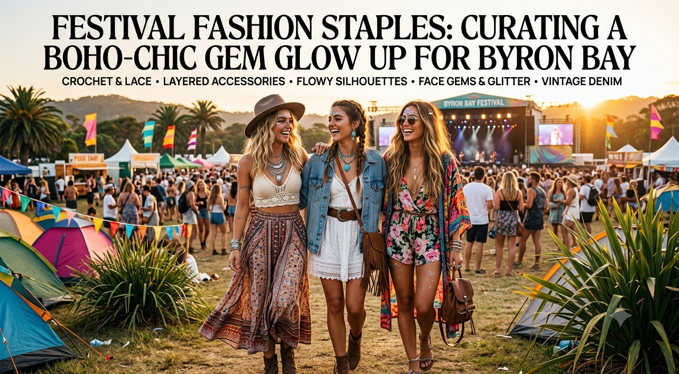 Boho Festival Staples: Byron Bay Gem Glow Up Australia