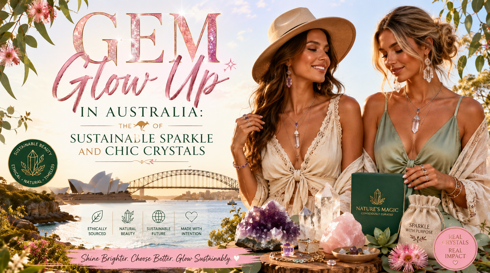 Gem Glow Up Australia: Sustainable Crystal Jewelry