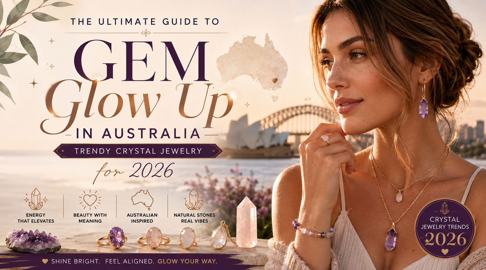 Gem Glow Up Australia Guide: Crystal Jewelry Trends2026
