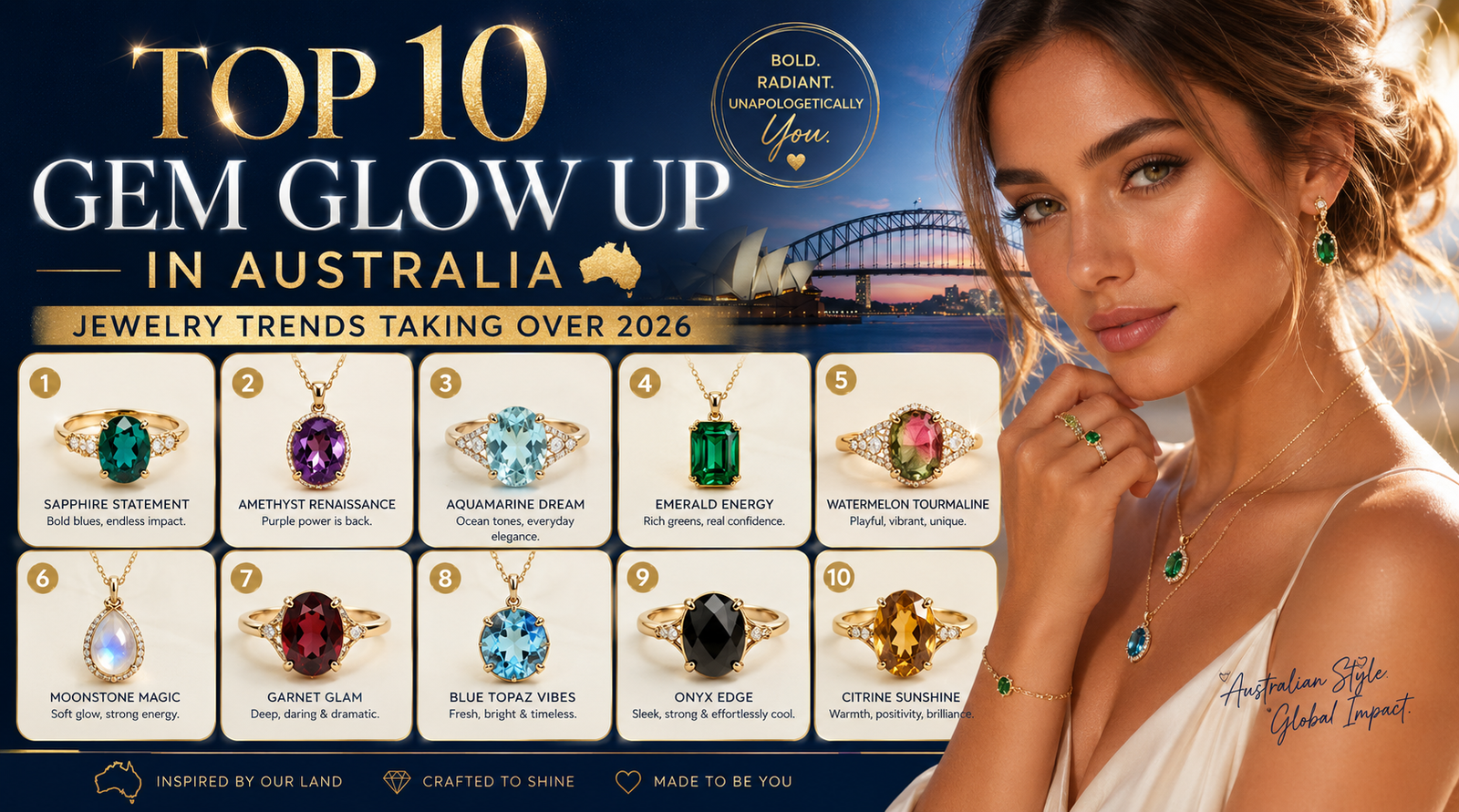 Top 10 Gem Glow Up Australia Jewelry Trends 2026