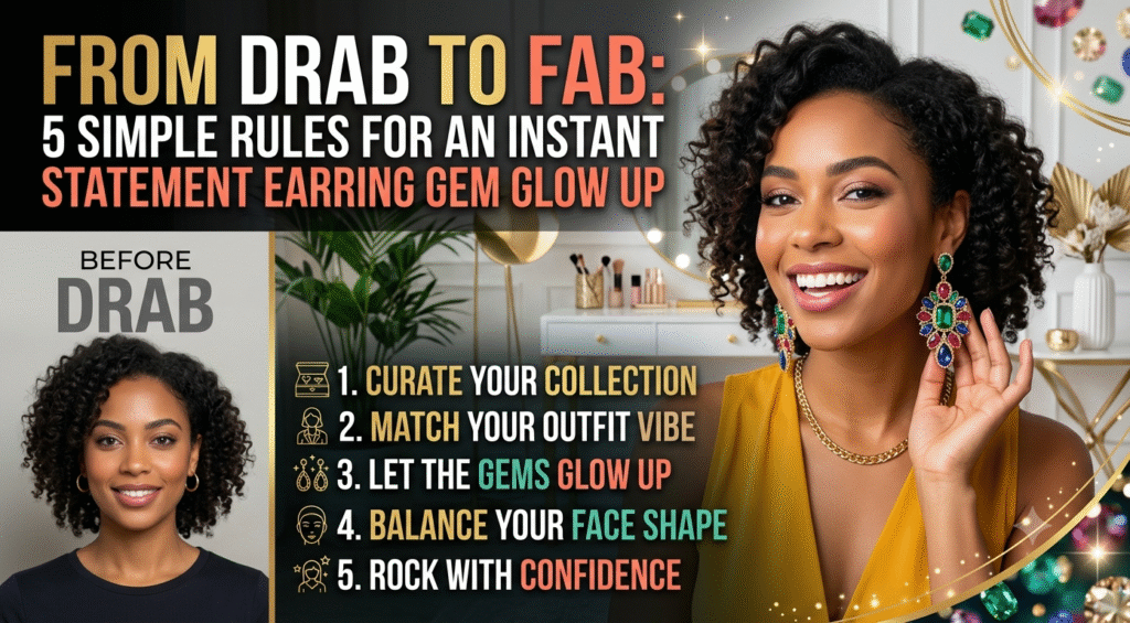 Statement Earring Gem Glow Up: 5 Rules From Drab to Fab