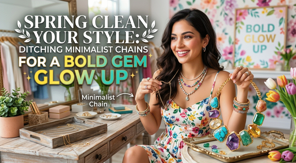 Ditch Minimalist Chains: Bold Gem Glow Up in Australia