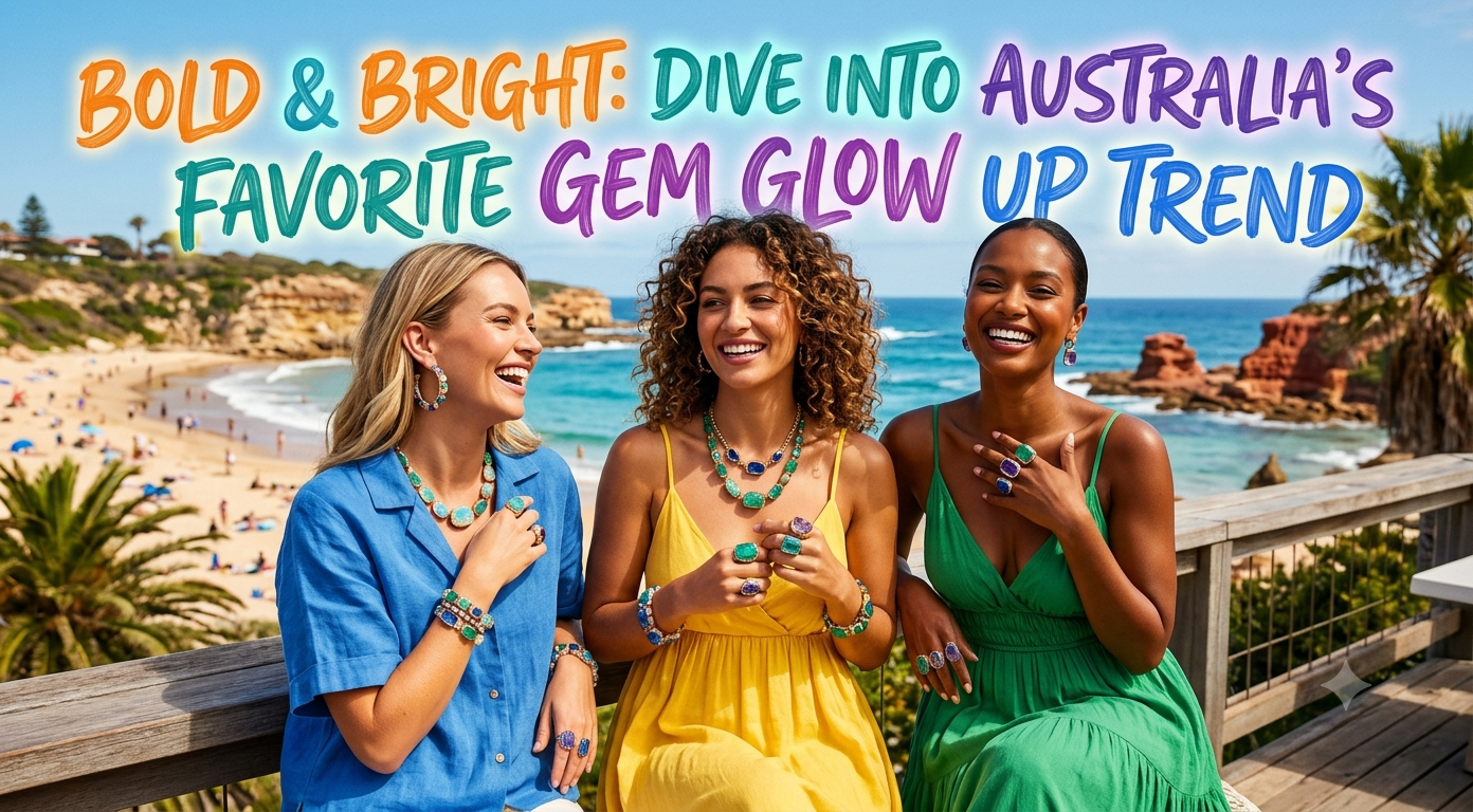 Gem Glow Up Australia: Bold & Bright Radiant Skin Trend