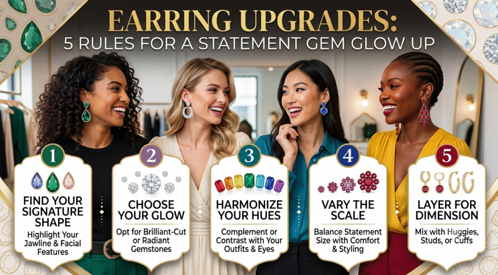Earring Upgrades: 5 Rules for a Statement Gem Glow Up | AU