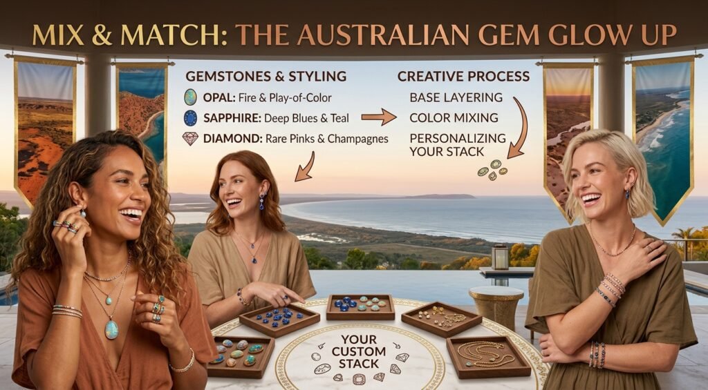 Mix & Match: The Australian Gem Glow Up Jewelry Guide