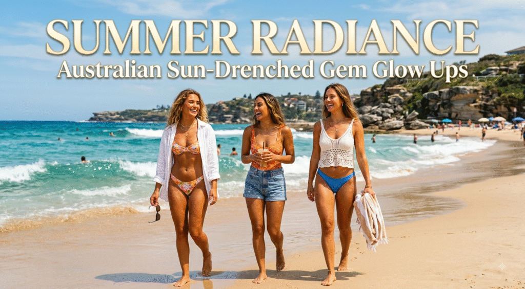 Summer Radiance: Australian Sun-Drenched Gem Glow Up