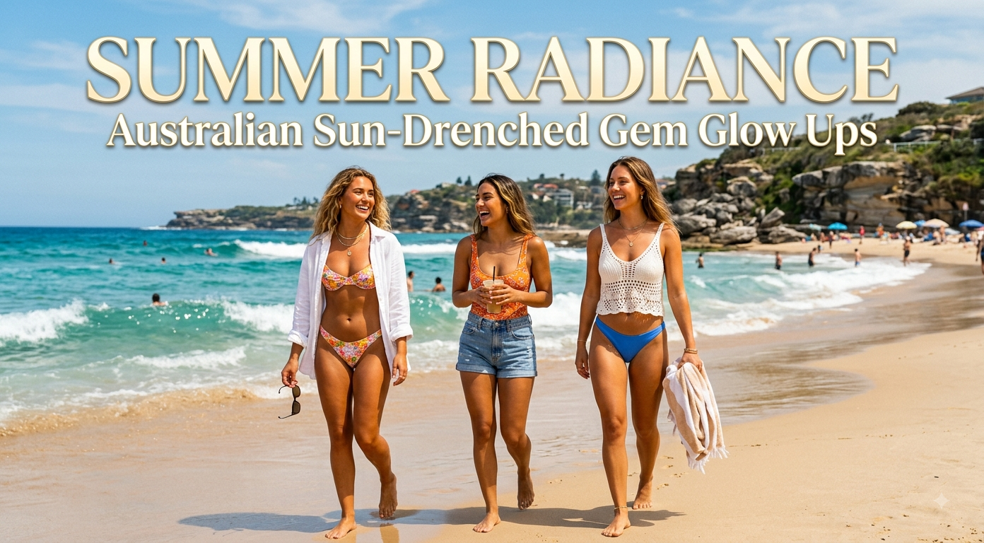 Summer Radiance: Australian Sun-Drenched Gem Glow Up