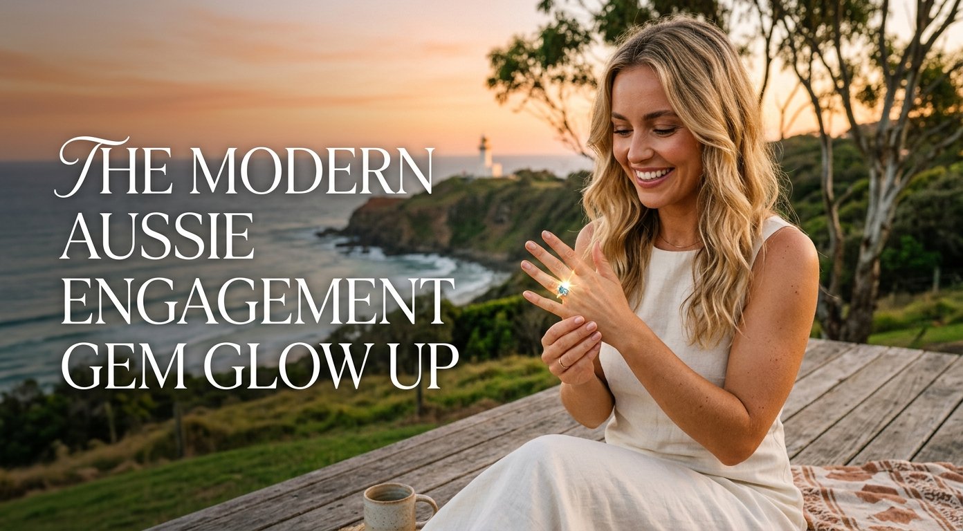 The Modern Aussie Engagement Gem | Glow Up In Australia