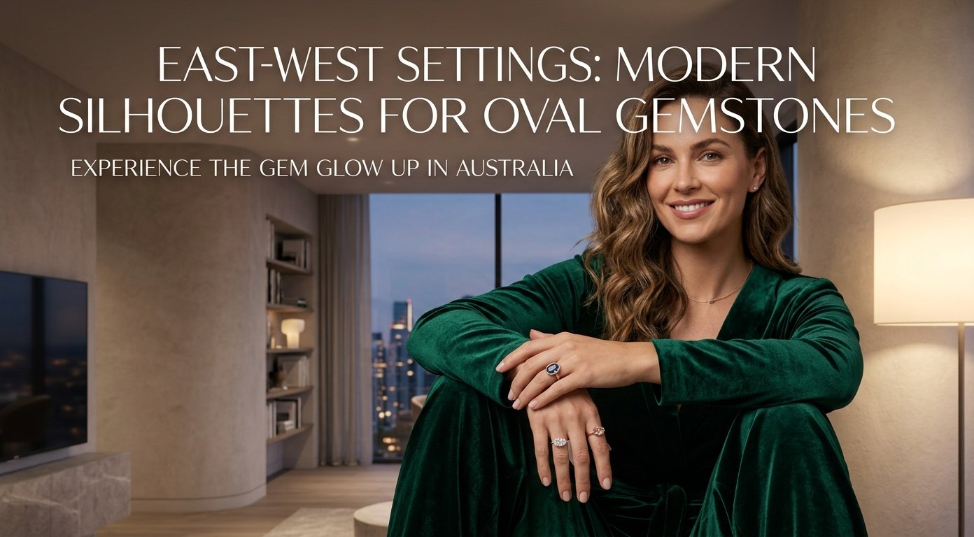 East-West Oval Gemstone Rings | Gem Glow Up Australia