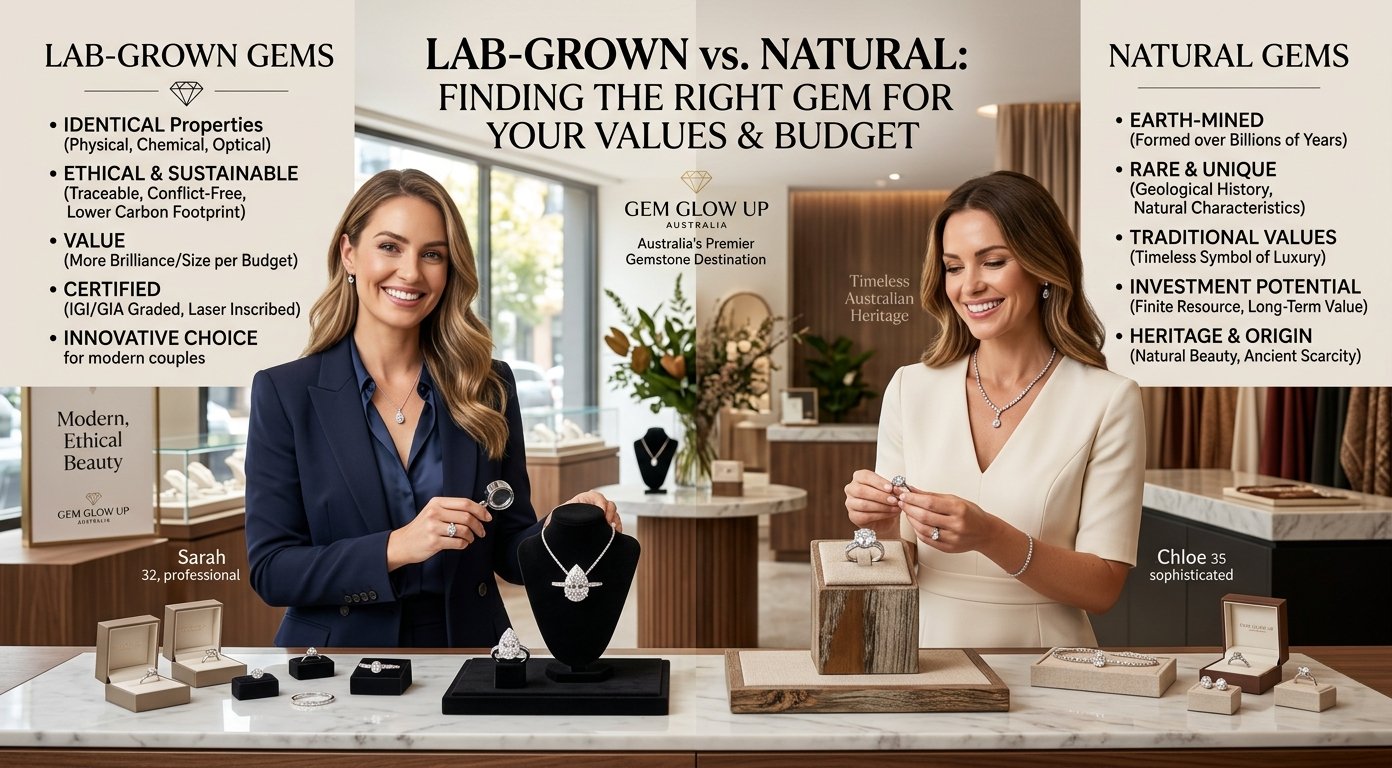Lab-Grown vs. Natural Gems: Find Your Match | Gem Glow Up